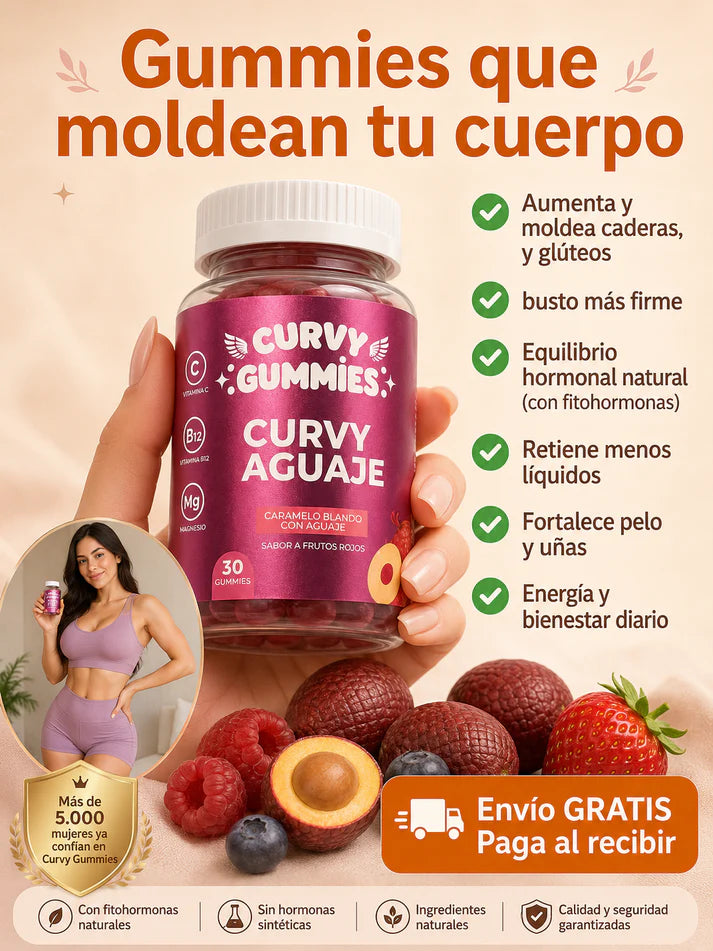🍑 Curvy Gummies™ | El Secreto Natural para unas Curvas de Ensueño