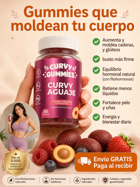 🍑 Curvy Gummies™ | El Secreto Natural para unas Curvas de Ensueño
